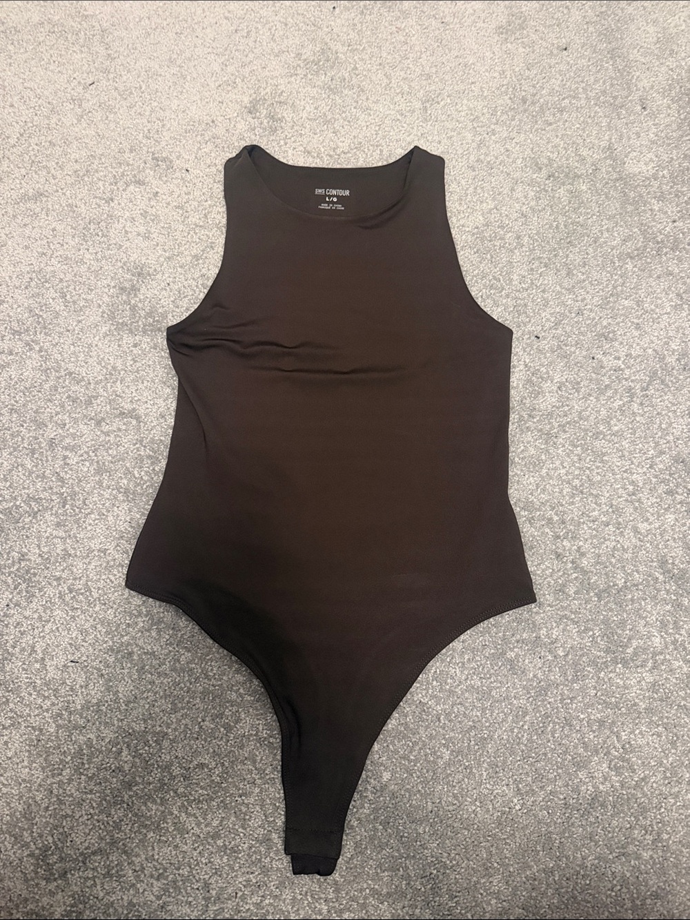 Chocolate Brown Contour Tank Bodysuit